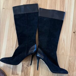 Banana Republic Black Heeled Boots